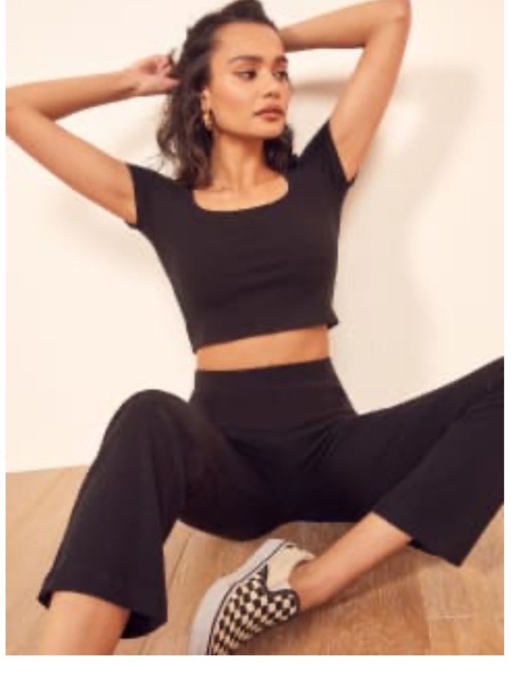 Reformation black matching set